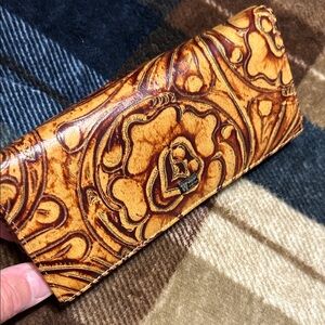 Elegant Brown Embossed Wallet